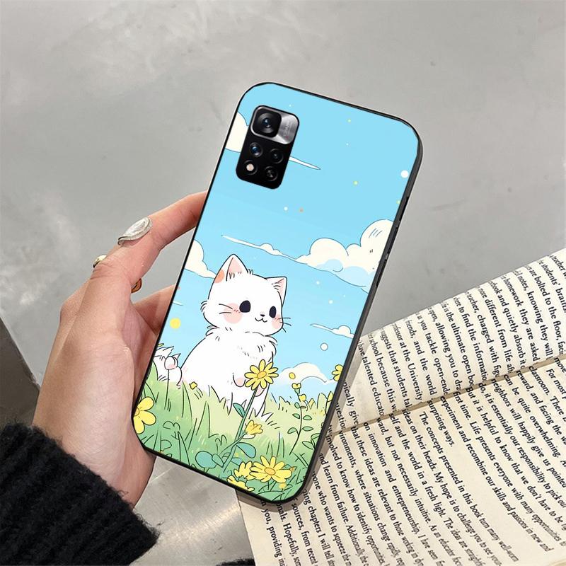 Cute Cat Phone Case For Xiaomi Redmi note 13 12 Pro 11S 11 10 Pro 10S 12S Redmi 10 13C 9C