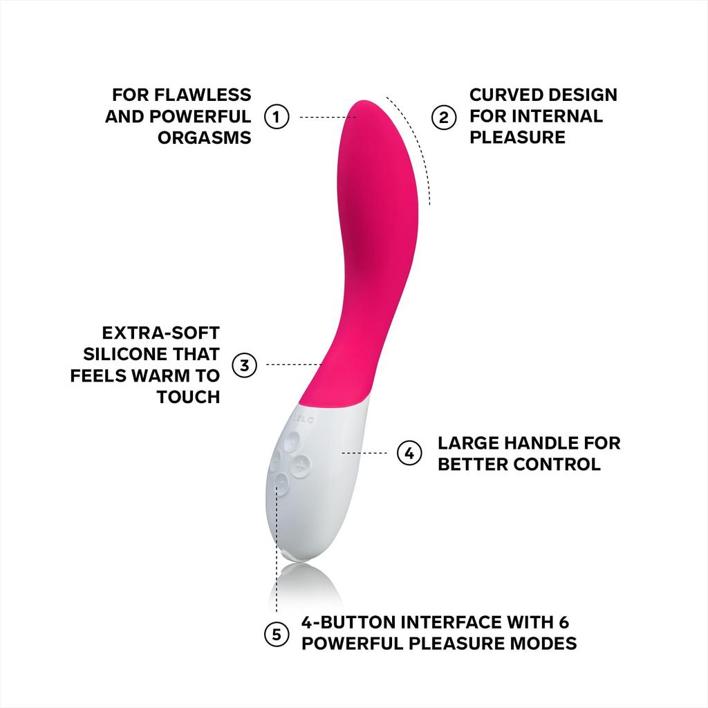 LELO MONA2 Vibrator for Women Adult Products for Adult Dildo - Women, G-Spot Vibrators, Toys, (Cerise)