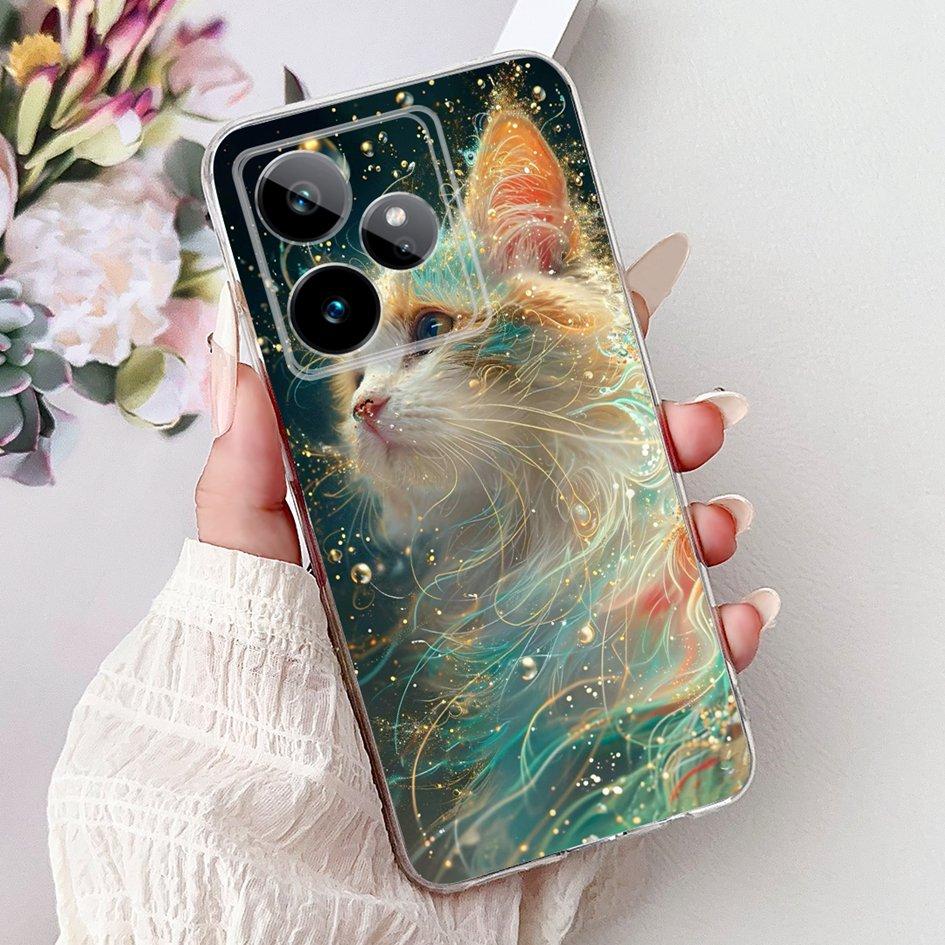 For Realme GT 7 7T Case 2025 Popular Flower Soft Clear Silicone TPU Protective Cover For Realme GT7 Pro RMX5011 Phone Case Shell
