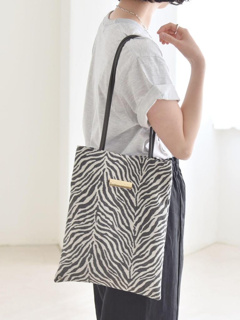 Caranciel Women's 2-Way Animal Tote Bag, 610020002, Charcoal Gray, One Size