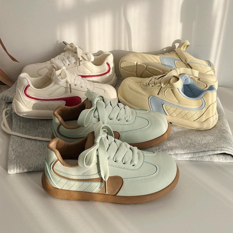 thick-soled women's spring and autumn new versatile casual light sports casual board shoes college style