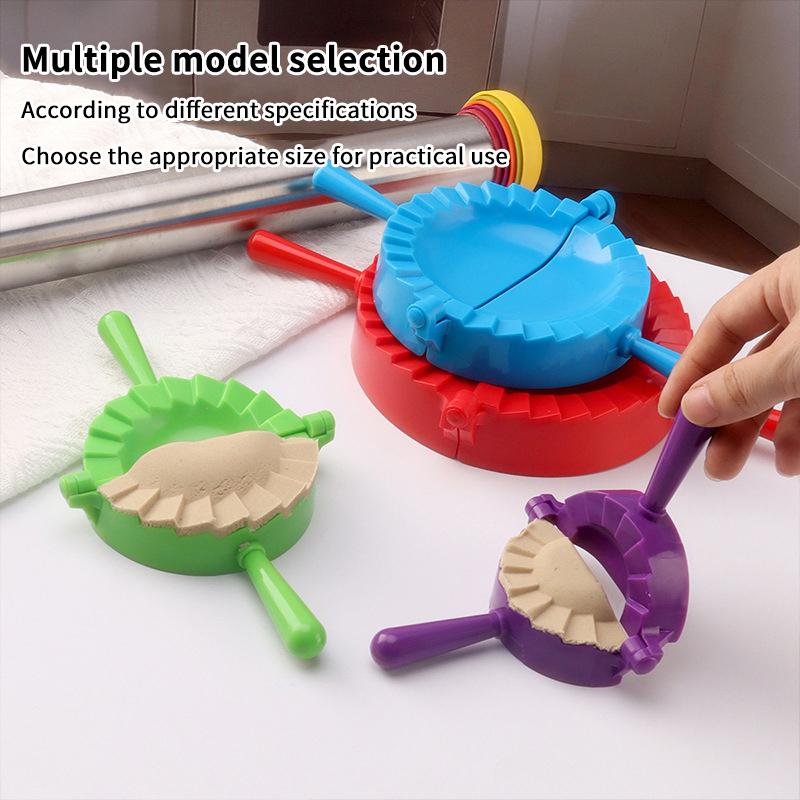 Manually Dumpling Maker Mold With Handle Dough Press Durable Plastic Multi-Color For Dumplings Cookies Pastry-Easy Use Kitchen