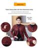 Fleece-Lined Knit Cardigan Jacket for Plus-Size Elderly Women for Autumn and Winter