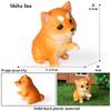 Oenux Gårdsmodell Gris Høne Kanin Shiba Inu Geit Actionfigurer Fjærfe Dyr Figur PVC Miniatyr Hjemmedekor Nydelig Leketøy for Barn