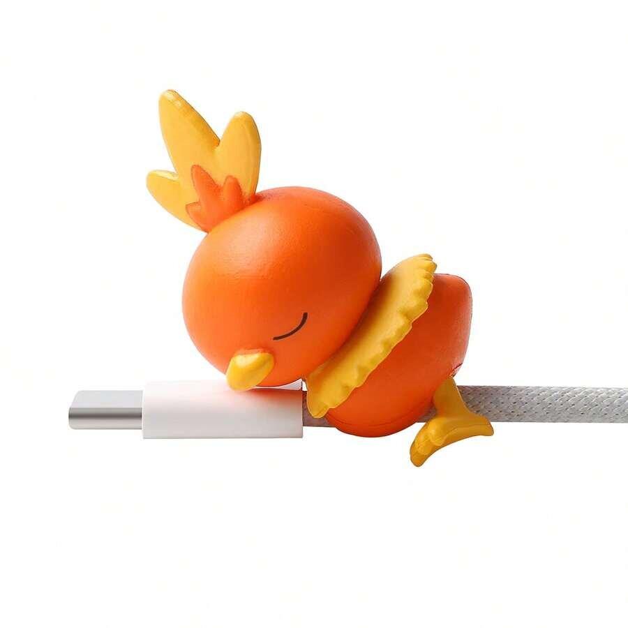 innovative Figure Data Cable Protective Case Pikachu Eevee Meowth Piplup Torchic Bite Cable Cover For USB Charging Cable