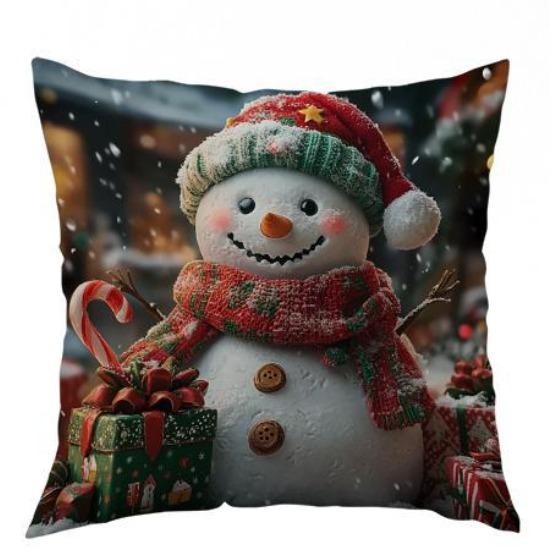 Christmas Pillow Cover Pillow Cover Without Core Home Decoration Sofa Cushion Living Room Bedside Pillow