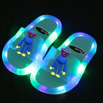 Pantofole per la ricreazione del gioco Huggy Wuggy Pantofole per bambini a LED Cartoon Scarpe luminose per ragazze Ragazzi Regali di compleanno Scarpe per bambini