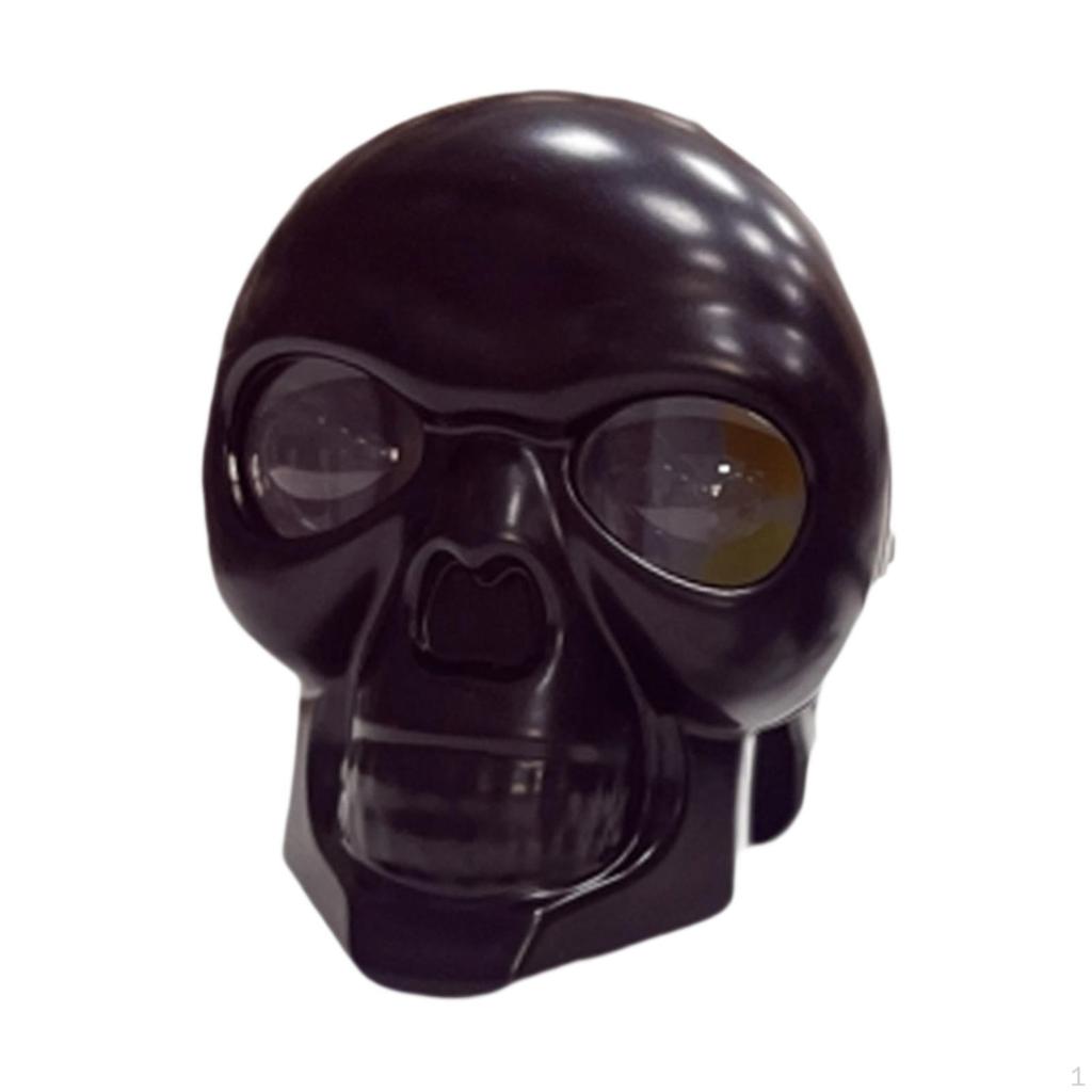 Motorcycle LED Skull Headlight Accessories Easy To Install Replace Driving Fog Light