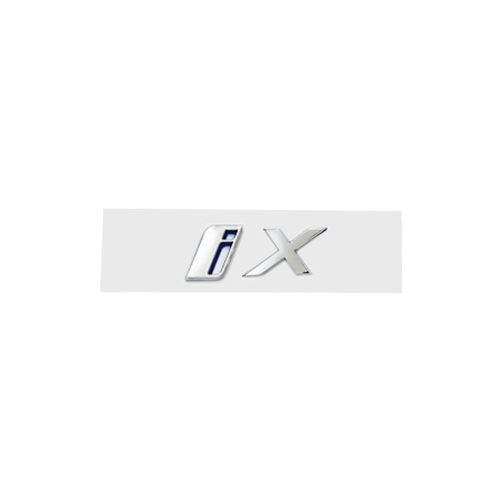 3D Chrome Silver Car Styling Ix I3 I4 I7 iX Ix3 iX4 Ix7 Emblem Decals Sticker for BMW X1 X3 X5 X6 GT Rear Trunk Decoration CD8