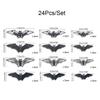 HB032 Halloween 3D Hollowed-Out Bat Wall Sticker for Festival Party Decoration