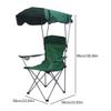 Folding Outdoor Chair Waterproof Oxford Fabric Builtin Cup Holders Foldable Comfortable For Picnics M4YD