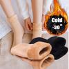 New Women Winter Warm Thicken Thermal Soft Casual Solid Color Socks Wool Cashmere Home Snow Boots Velvet Home Floor Sock