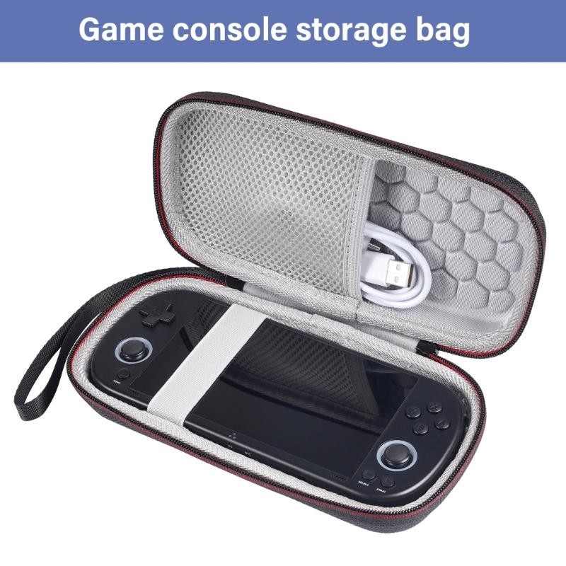 Handheld Game Console Protective Storage Bag Organizers Fit For Trimui Gamers, Includes High Clarity Tempered Glass Film