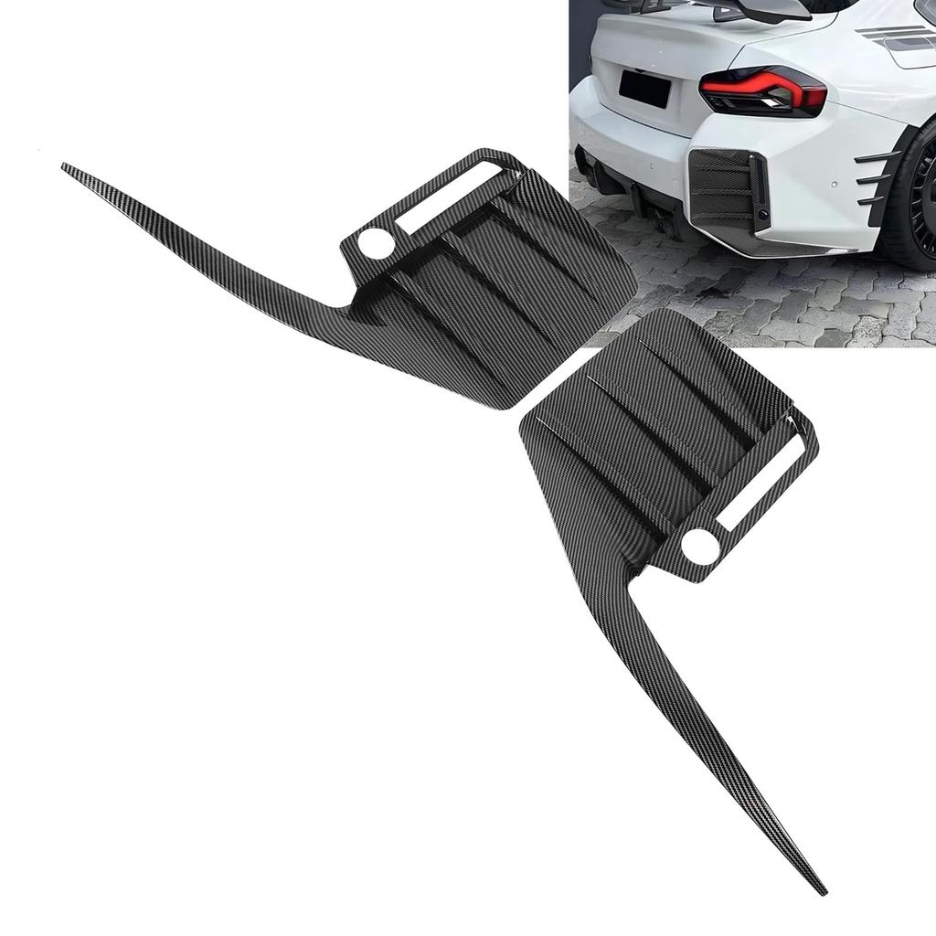 2PCS Rear Bumper Side Spoiler Left Right Sporty Appearance Rear Bumper   Vent Cover Trim for M2 G87 2023 Onwards