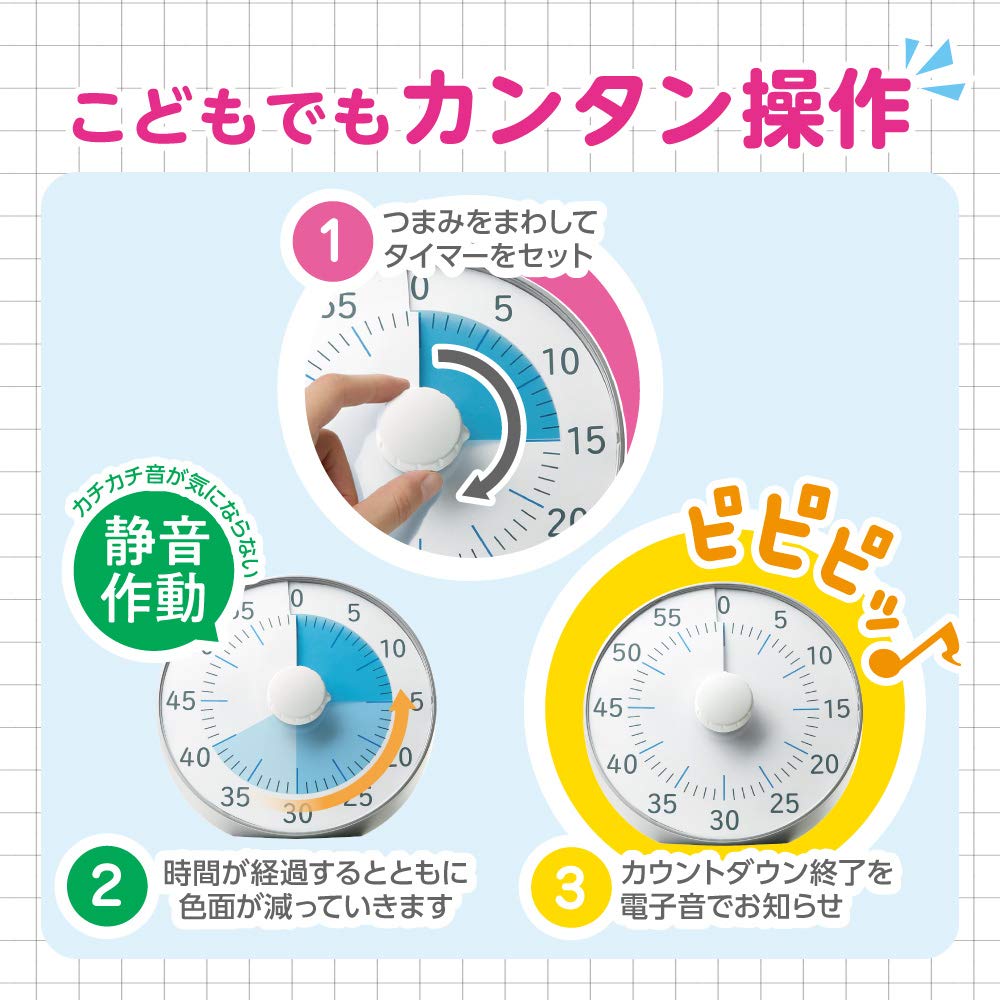 Sonic Timer Toki-Sapo 19cm Time Passage Timer Silver LV-3078-SV