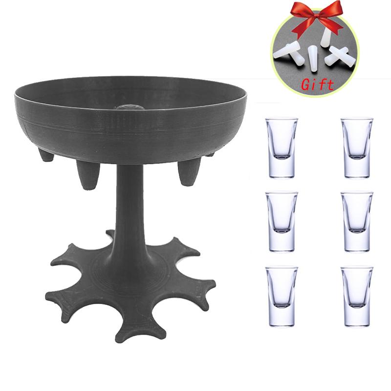 6 Shot Glass Wine Whisky Beer Dispenser Holder Liquor Dispenser Drinking Games Tools for Christmas Home Party Bar Shot Glass