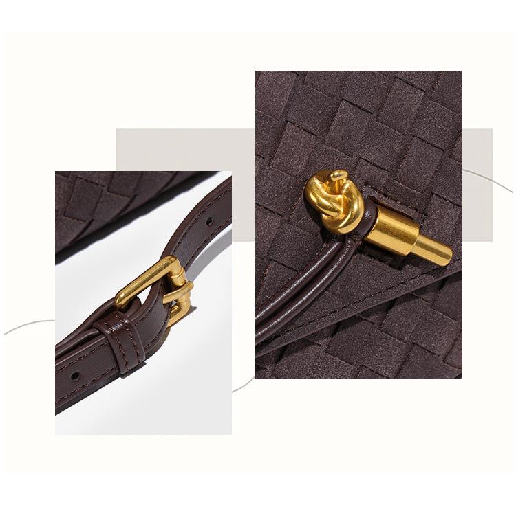 New Suede Hand-Woven Crossbody Shoulder Bag - Versatile Autumn/Winter Handbag