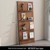 Nordic Floor-Standing Bookshelf: Multi-Layer Wall Storage Rack for Magazines and Picture Books