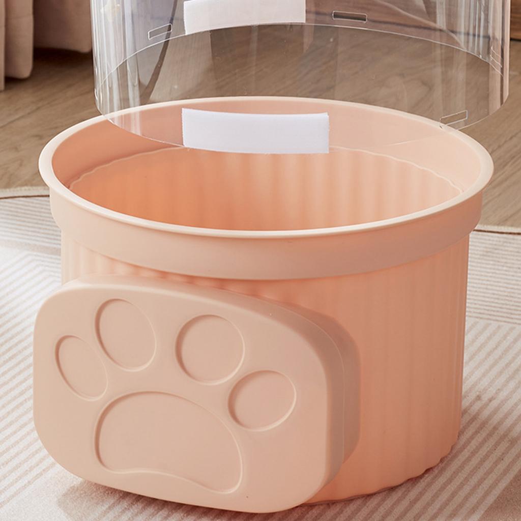 Doll Storage Bucket Thickened Toy Storage Box Transparent Plush Toy Storage Container with Cover