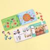 Wooden Puzzle Busy Book For Kids With Diy Stickers And Educational Activities For Early Learning