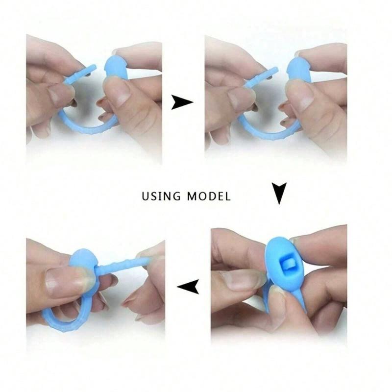 10pcs Silicone Reusable Cable Organizer Winder Ties, Multi-Function Fastener Sleeves, Cable Management Bags, Food Saver, Headphone Wire Clips