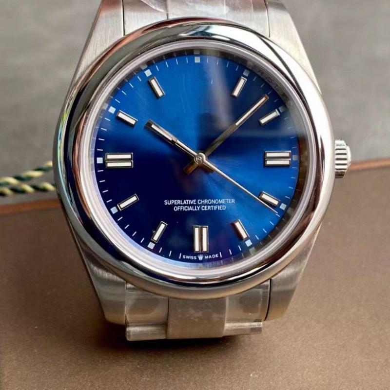 Orologio da uomo Rolex Oyster Perpetual 41mm - Acciaio Inossidabile 316, Luminoso, Impermeabile, Completamente Automatico.