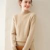 Fanzhen Women's Thickened Cashmere Blend Knit Sweater
