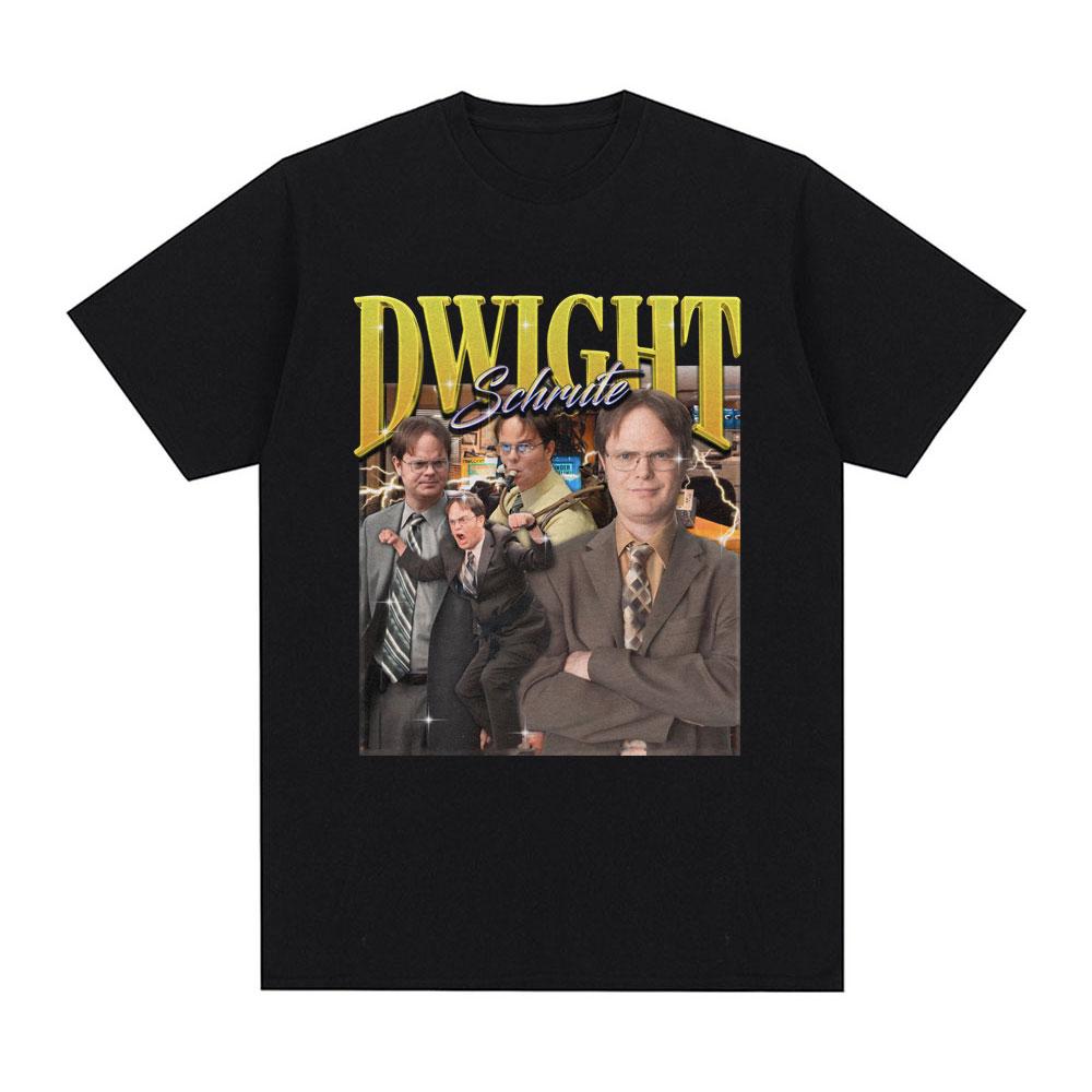 

Dwight Schrute Michael Scott Homage The Office T-shirt Tv Series T Shirt Men Women Cotton Casual Short Sleeve Oversized T-Shirts 5XL різнокольоровий