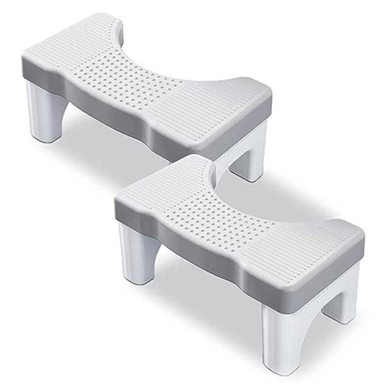Good-Squatting Toilet Poop Stool, Adult Portable Plastic Poop Stool, Adult Toilet Poop Stool, Children's Poop Stool Durable , 2