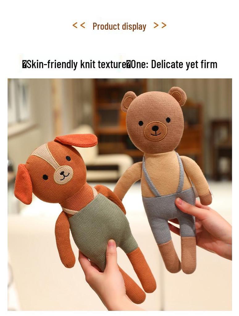 Cute Animal Companion: Knitted Rabbit Plush Doll