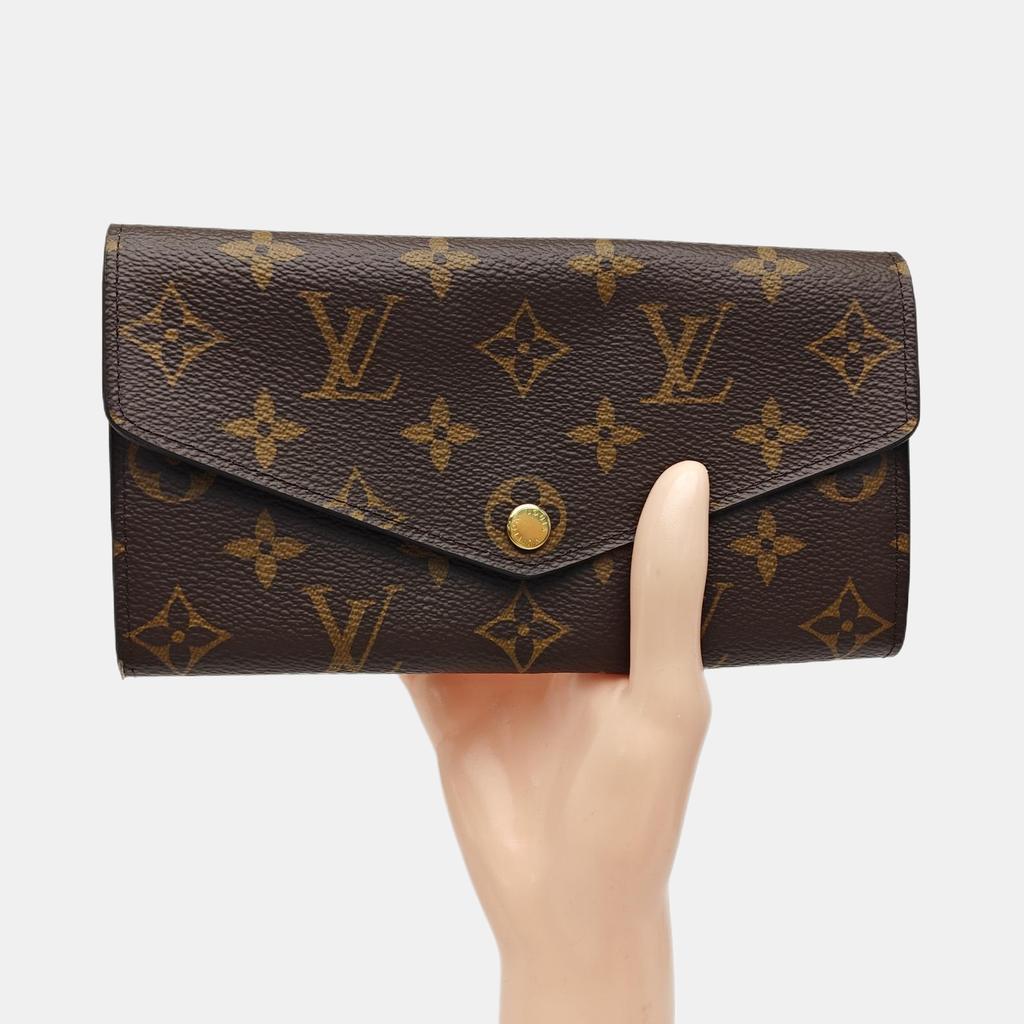 [Pre-Owned] Louis Vuitton Sarah Wallet 'Brown Monogram Canvas/Rose Ballerine Pink' - Excellent #1FW8MTV