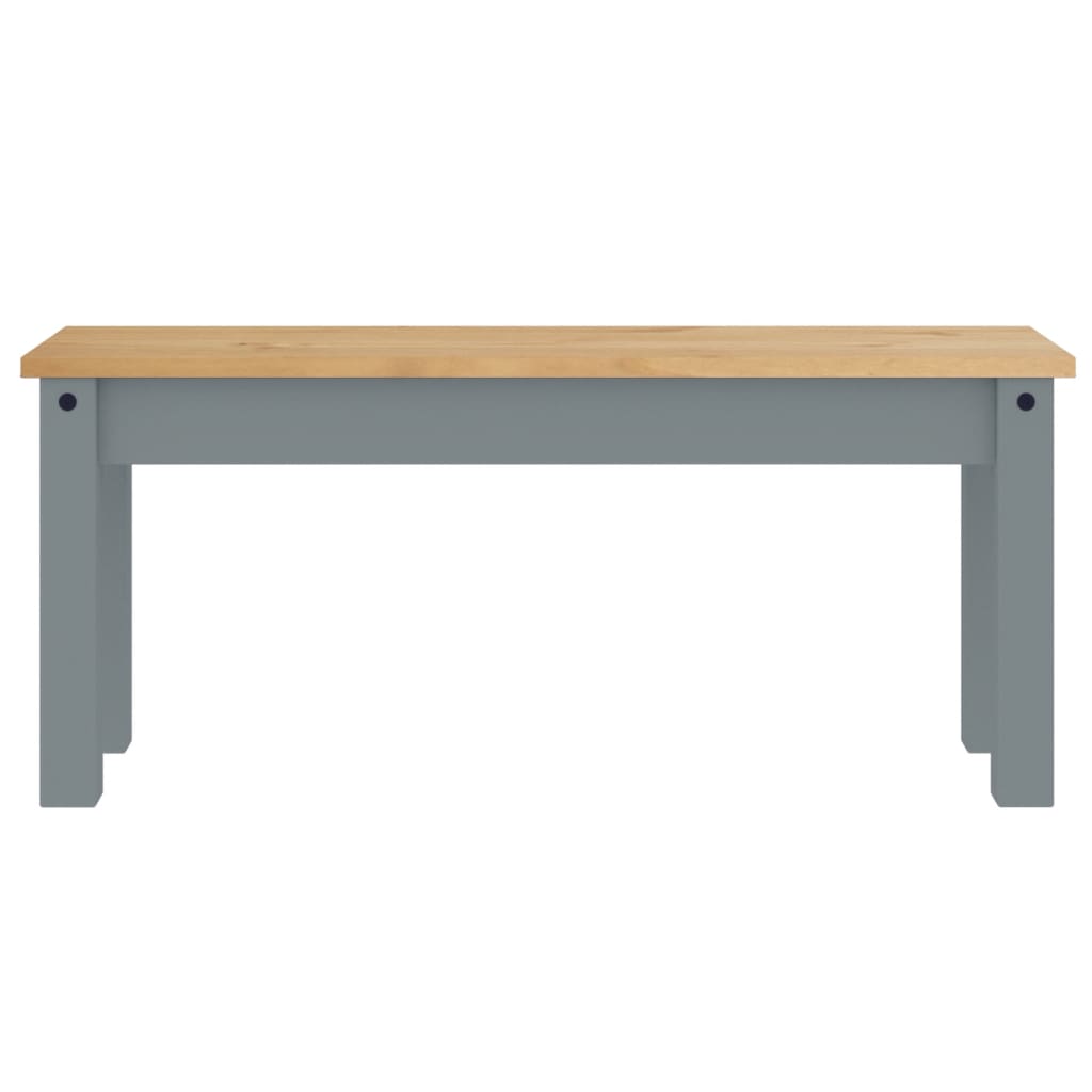 Essbank PANAMA Gray 105x30x45 cm Solid Pine Wood