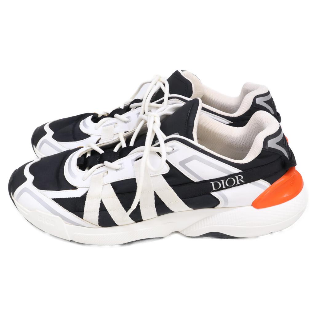 Dior B24 RUNTEK Runtec Seitenlogo Low Cut Schuhe 43 Weiß / schwarz Gebraucht