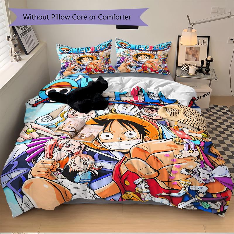 Adventure One Piece World Print 3Pcs Bedding Setduvet Cover With 2 Bedropillowcase Home Birthday Gift