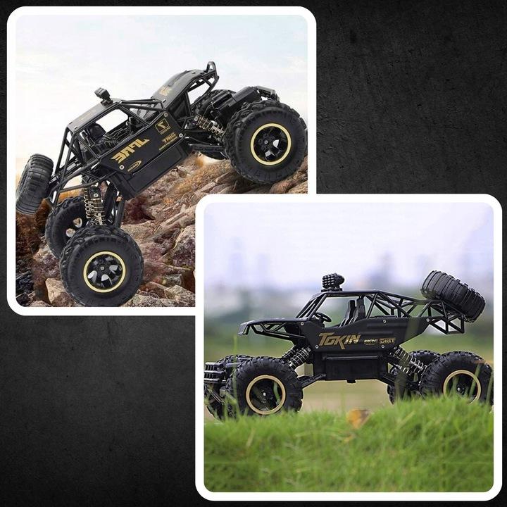 Duży Samochód Zdalnie Sterowany Auto Rc Metal Terenowy Napęd 4X4 Pilot