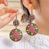 Multicolor Dangle Earrings Oil Enamel Oil Enamel Earrings Drop Earrings  Wedding Jewelry