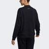 Adidas Neo October Sweatshirt With Embroidered Logo And Drop Shoulder High Collar Women Sweatshirt Black H16302