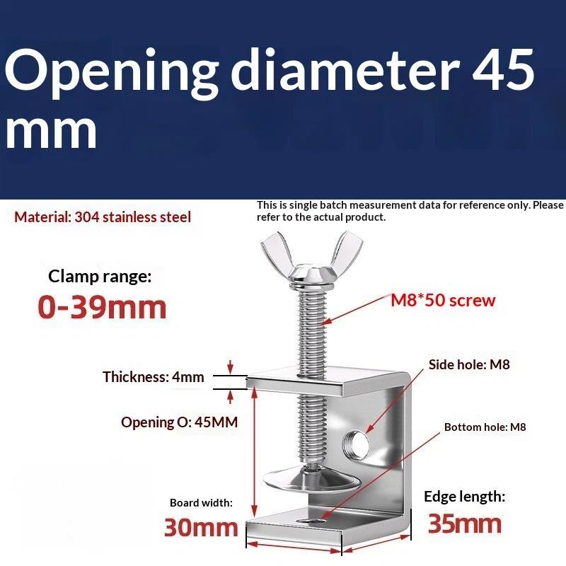 Galvanized Carbon Steel Tiger Clamp Multiple Shapes Open Height 20-130Mm Thickened Material Fixed Fixture Clamping Device