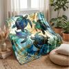 Oceanic Sea Turtle Adventure Theme Blanket Lightweight Warm Flannel Blanket Decorative Throw Blanket for Home Decoration