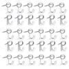 50-100 Pack Black & Transparent Thumbtack Hooks - Wall Nails for Document Hanging