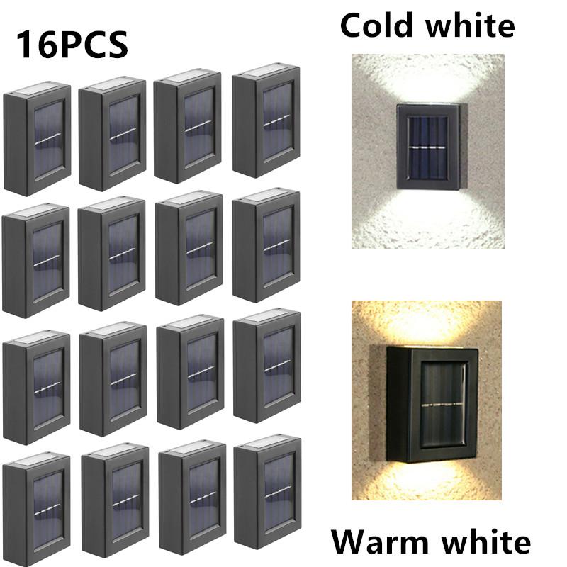 1-16PCS Solar Lamp Outdoor LED Lights IP65 Waterproof for Garden Decoration Balcony yard Street Wall Decor Lamps Gardening Light