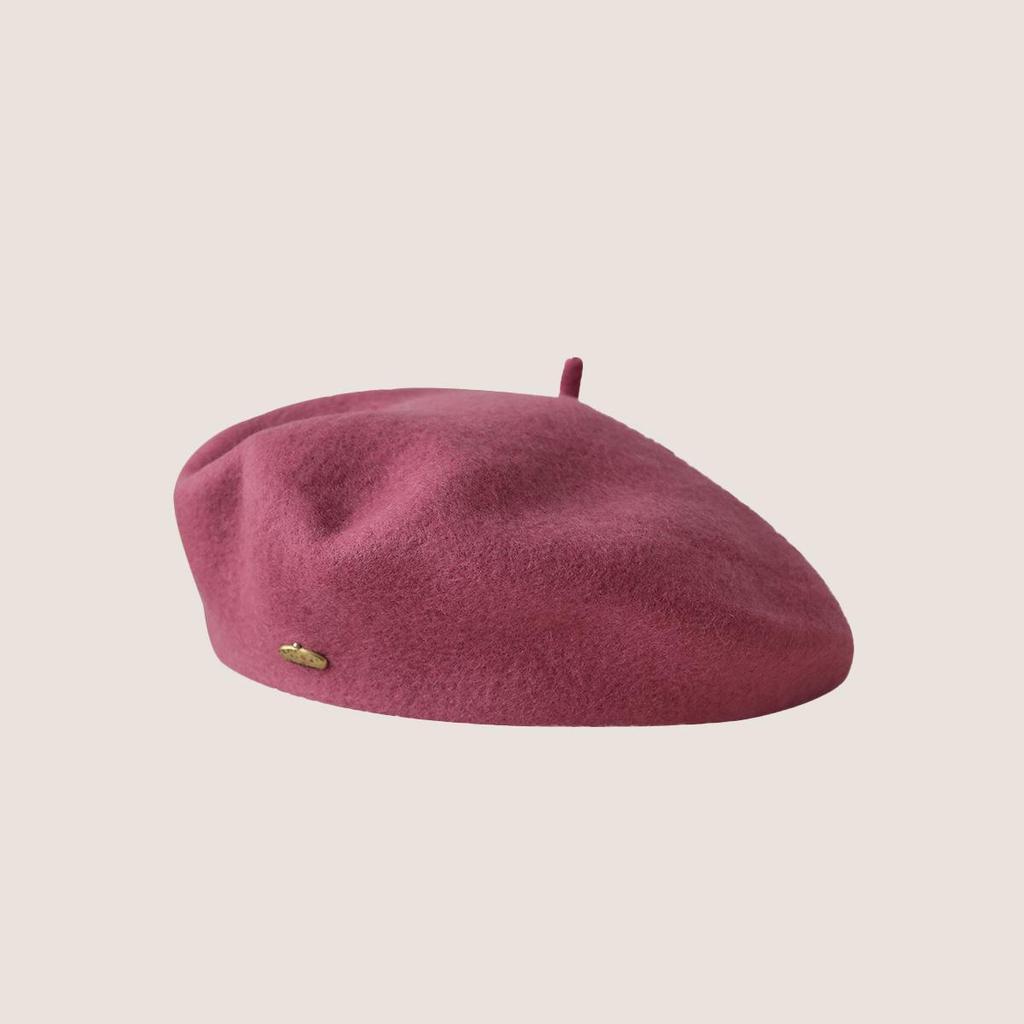 Autumn and Winter Woolen Beret Korean Wool Beret Girls Versatile British Retro Face Little Painter Hat