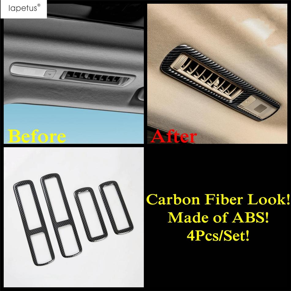 Carbon Fiber Window Lift / Gear Shift Panel / Water Cup / Air AC Cover Trim Accessories For Toyota Highlander / Kluger -2025