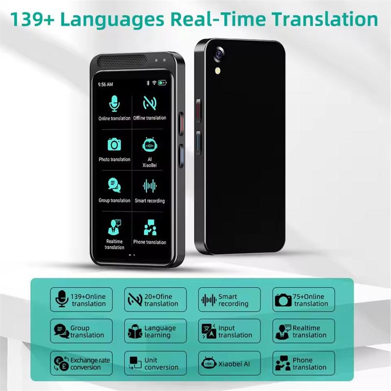 Portable Z6 Instant Intelligent Voice Translation Recording 139 Language Real Time Smart Offline Translation Machine