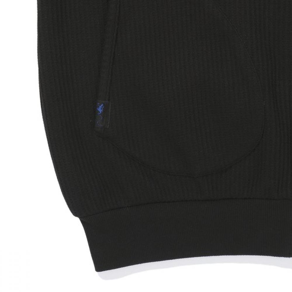 Bluetail Black Waffle Hoodie Zip Up Aaa1jp01bk