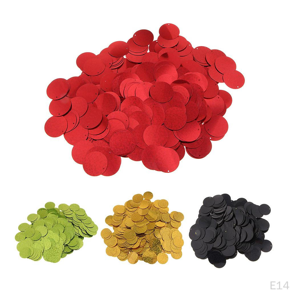 100g / Pack 3cm Round Sequin Paillette Iridescent Spangles For Clothing Sewing Wedding DIY Craft