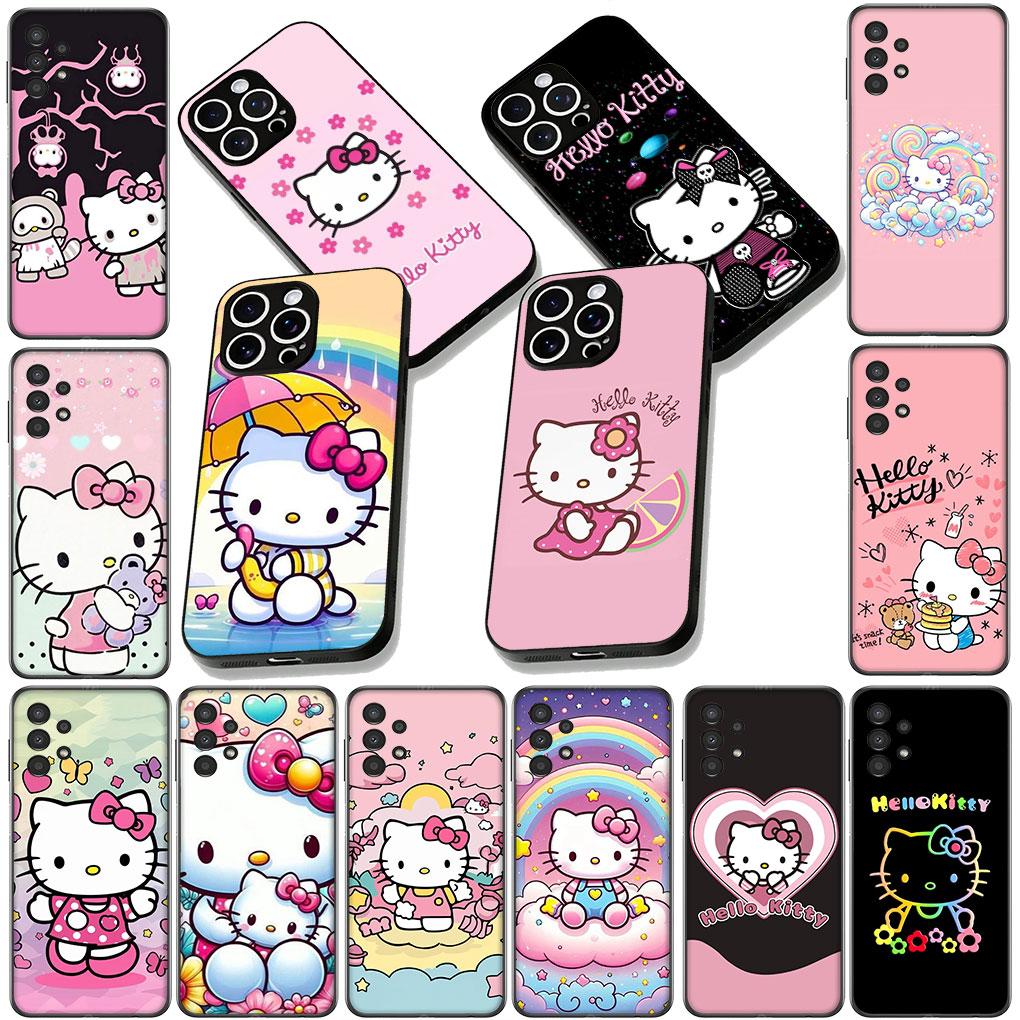Soft Cover for Samsung Galaxy S22 S21 S20 FE Ultra Plus A35 A36 A55 A37 A33 A34 A57 Coque Phone Case Hello Kitty Poster Anime