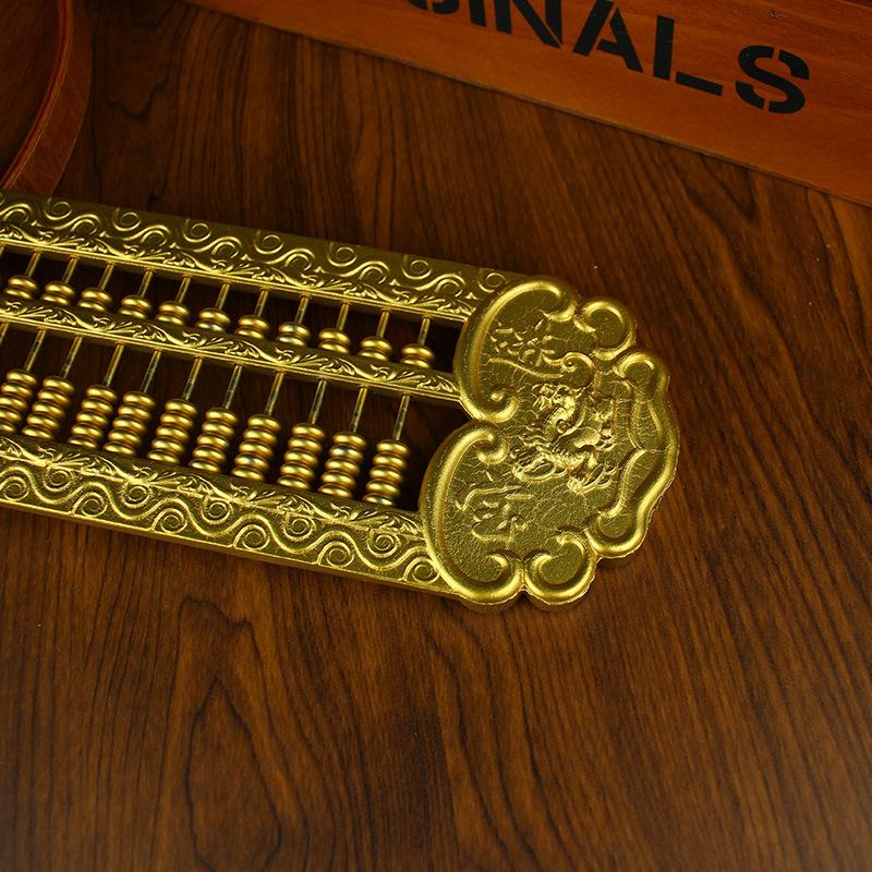 Brass Pixiu Rice Attracting Treasure Office Study Desktop Large Pure Copper Kirin Abacus Ornament Small Gift