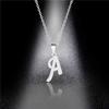Simple English Letter Necklace Collarbone Chain Women Fashion Jewelry 26 Alphabet Pendant