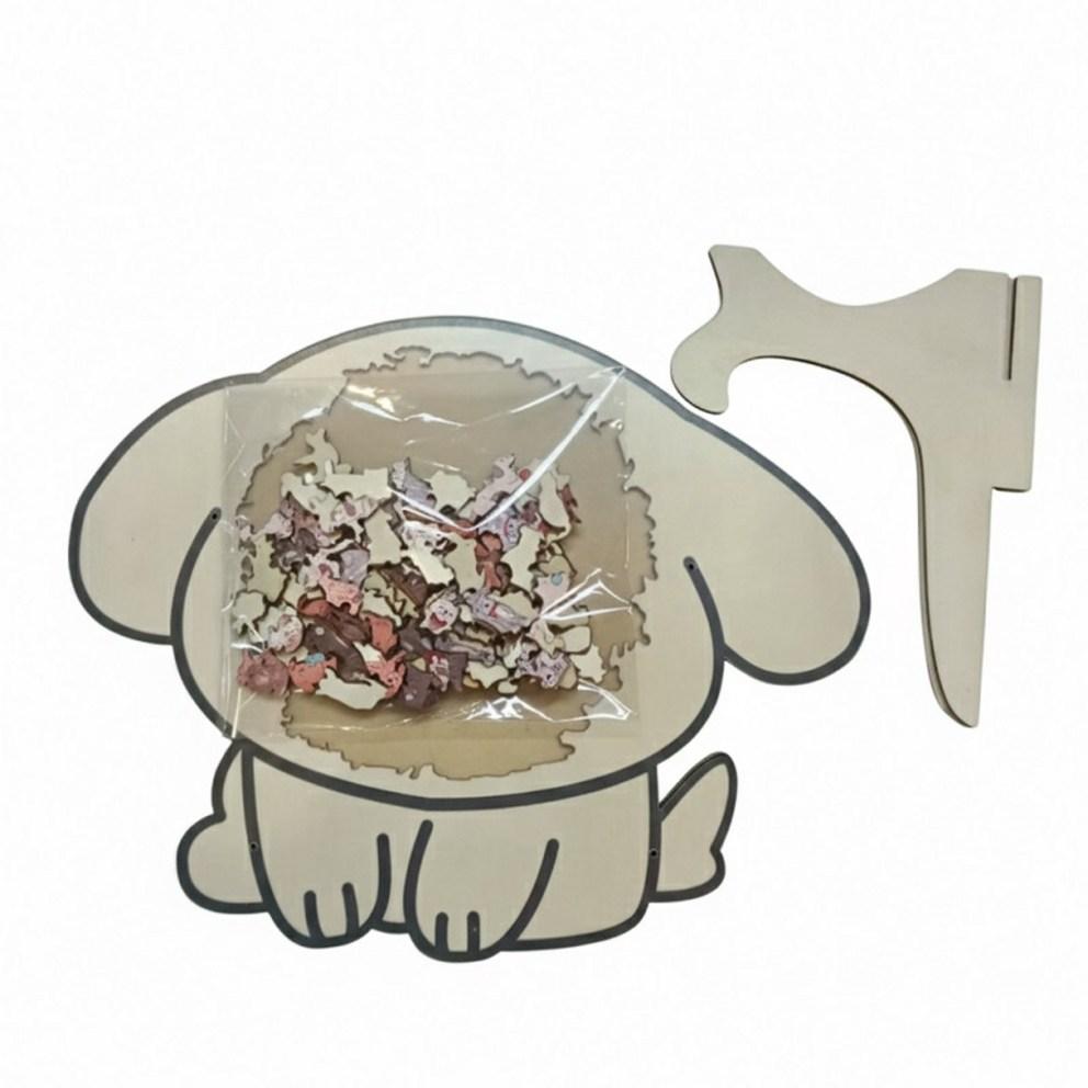 Charming Wooden Dog Jigsaw Puzzle